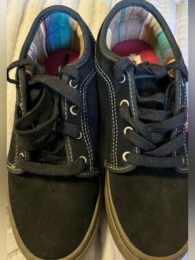 Vans Black and Red Pro Skate Shoe Interior Label